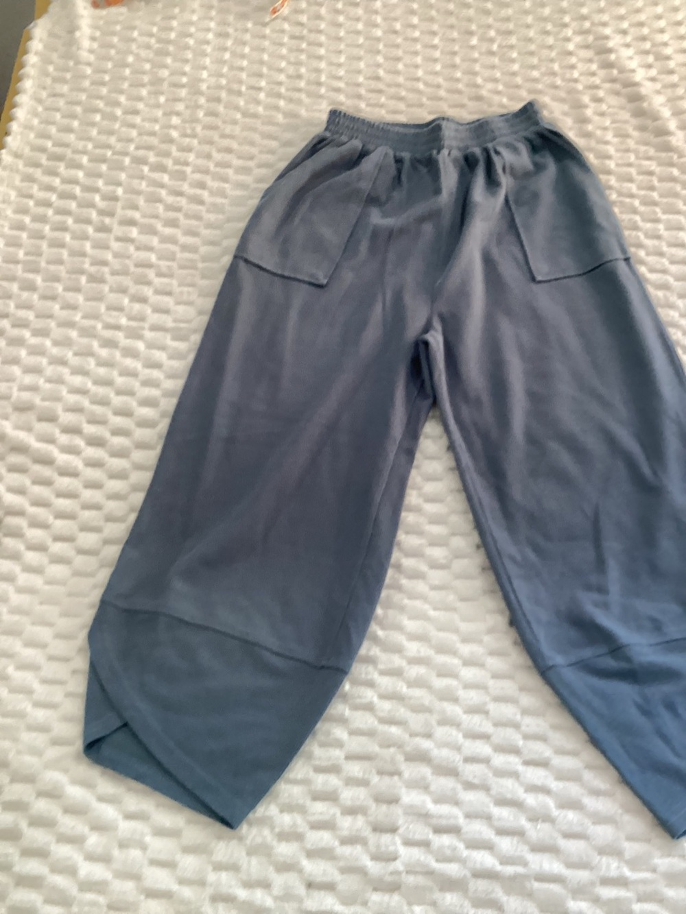 Fashion Bug Girls Wide-Leg Joggers in Slate Blue size small #12